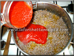 Aggiungere la salsa di pomodoro